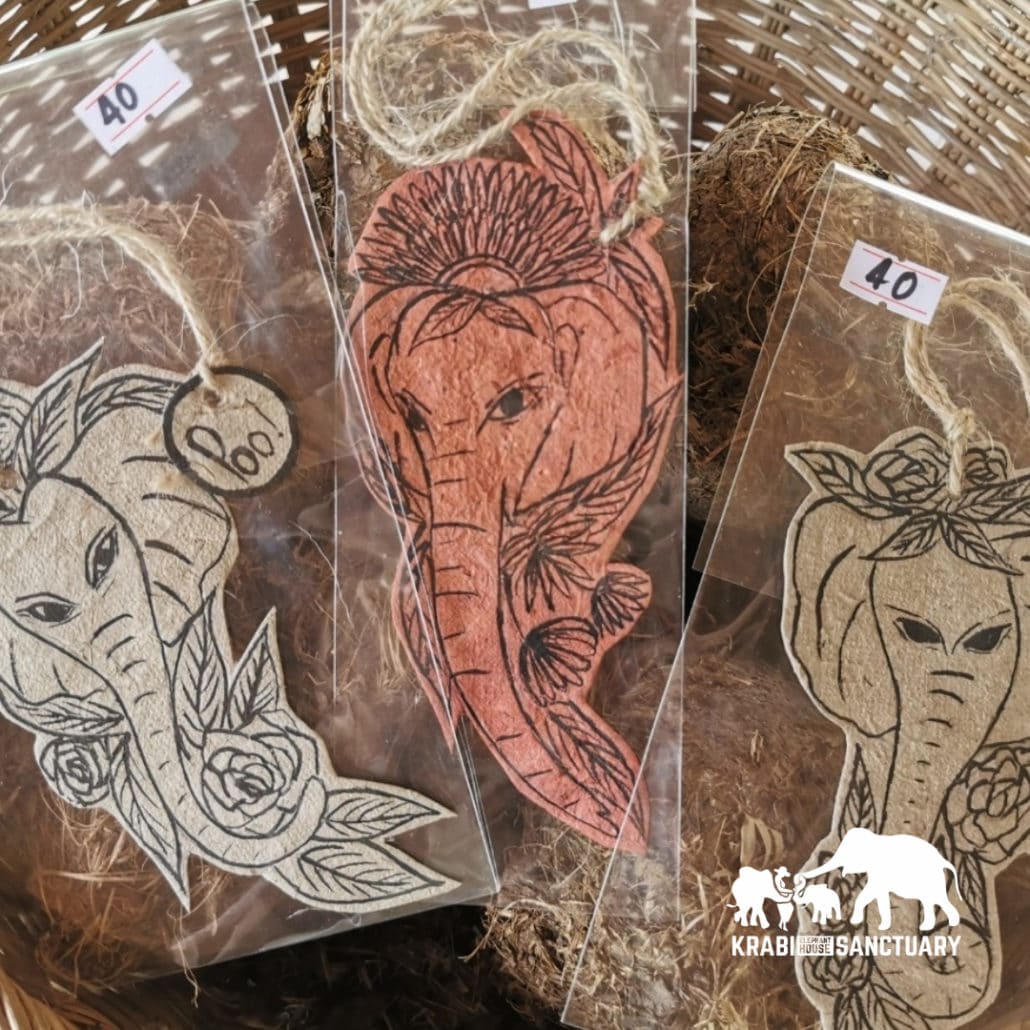 Sustainable Products the Elephants' Poop at Krabi Elephant HOUSE